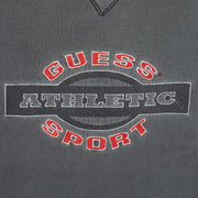 Guess - Athletic Sport Embroidered Crew Neck Sweatshirt 1980s Large Vintage Retro