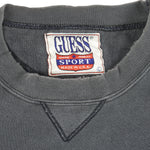 Guess - Athletic Sport Embroidered Crew Neck Sweatshirt 1980s Large Vintage Retro