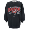 Reebok (NFL) - Tampa Bay Buccaneers NFC Champs Sweatshirt 2002 Large Vintage Retro Football