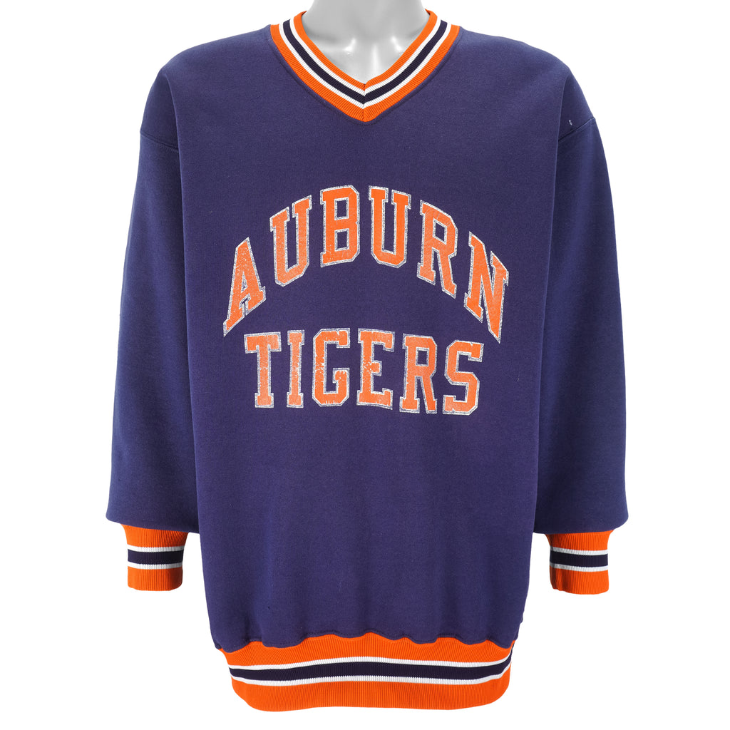 NCAA (Russell Athletic) - Auburn Tigers Crew Neck Sweatshirt 1990s X-Large Vintage Retro Football College