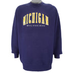 NCAA - Michigan Wolverines Embroidered Crew Neck Sweatshirt 1990s X-Large