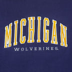 NCAA - Michigan Wolverines Embroidered Crew Neck Sweatshirt 1990s X-Large
