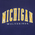 NCAA - Michigan Wolverines Embroidered Crew Neck Sweatshirt 1990s X-Large
