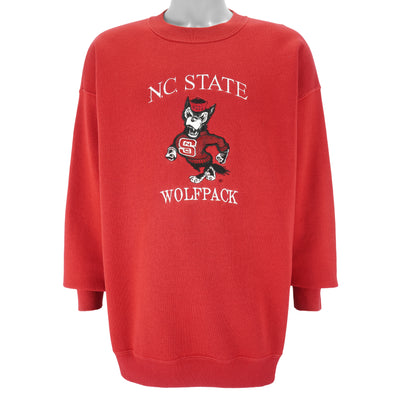 NCAA (USA) - North Carolina Wolfpack Embroidered Sweatshirt 1990s X-Large