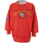NFL - San Francisco 49ers Embroidered Crew Neck Sweatshirt 1990s XX-Large Vintage Retro Football