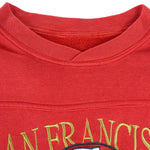 NFL - San Francisco 49ers Embroidered Crew Neck Sweatshirt 1990s XX-Large Vintage Retro Football