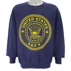Vintage (Soffe) - US Navy Crew Neck Sweatshirt 1990s Medium Vintage Retro