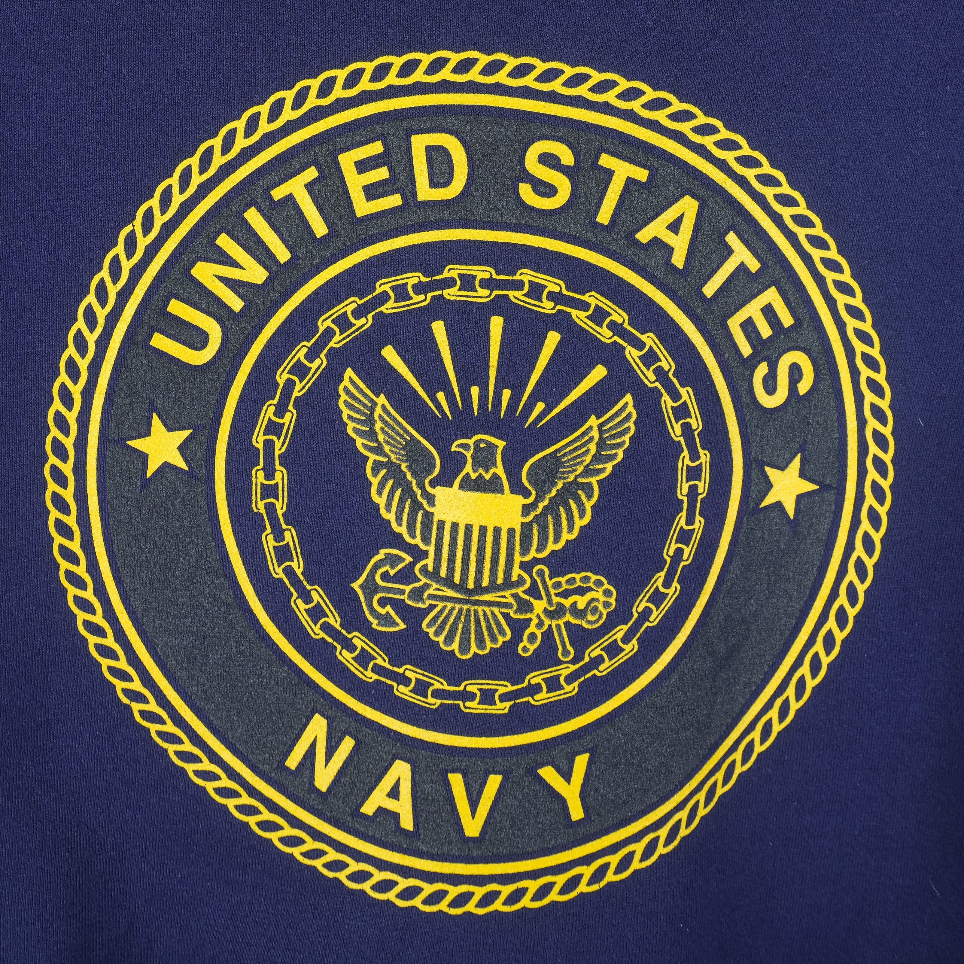 Vintage (Soffe) - US Navy Crew Neck Sweatshirt 1990s Medium Vintage Retro