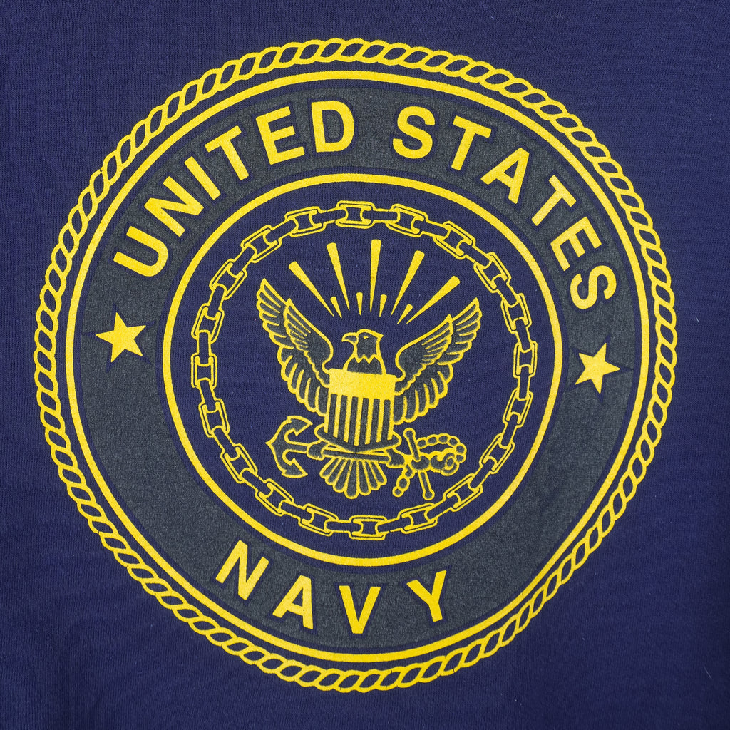 Vintage (Soffe) - US Navy Crew Neck Sweatshirt 1990s Medium Vintage Retro
