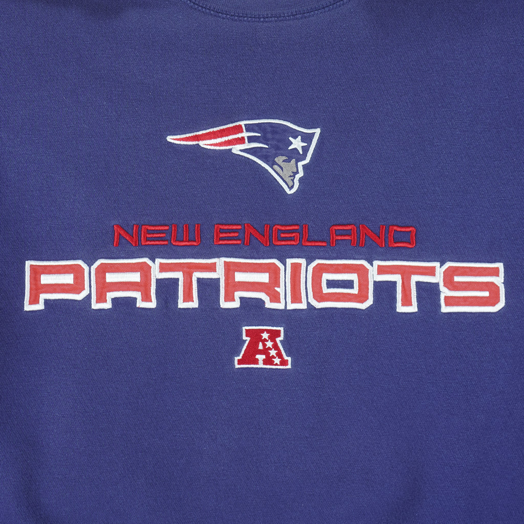 NFL - New England Patriots Embroidered Sweatshirt 2000s X-Large Vintage Retro