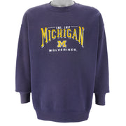 NCAA (Lee) - Michigan Wolverines Embroidered Sweatshirt 1990s Large Vintage Retro