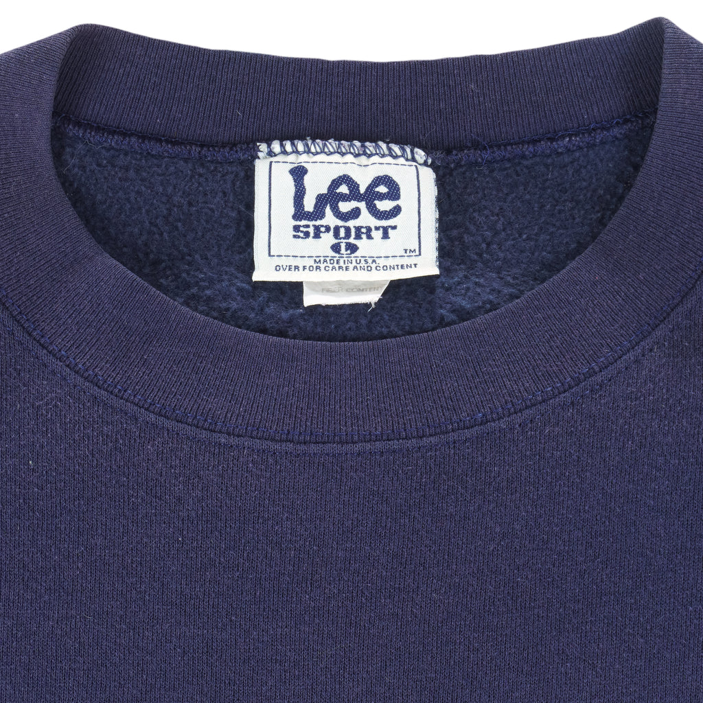 NCAA (Lee) - Michigan Wolverines Embroidered Sweatshirt 1990s Large Vintage Retro