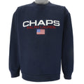 Ralph Lauren (Chaps) - Embroidered Crew Neck Sweatshirt 1990s Medium Vintage Retro