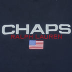 Ralph Lauren (Chaps) - Embroidered Crew Neck Sweatshirt 1990s Medium Vintage Retro
