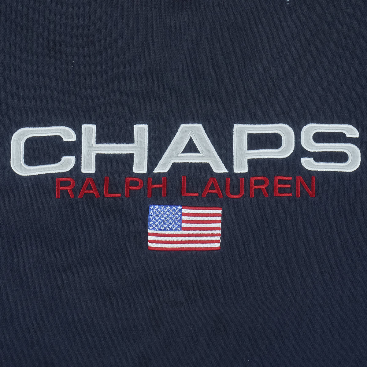 Ralph Lauren (Chaps) - Embroidered Crew Neck Sweatshirt 1990s Medium Vintage Retro