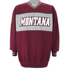 NCAA (Lee) - Montana Football Grizzlies Embroidered Sweatshirt 1990s Large Vintage Retro College