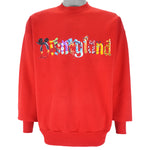 Disney - Disneyland Crew Neck Sweatshirt 1990s Large Vintage Retro