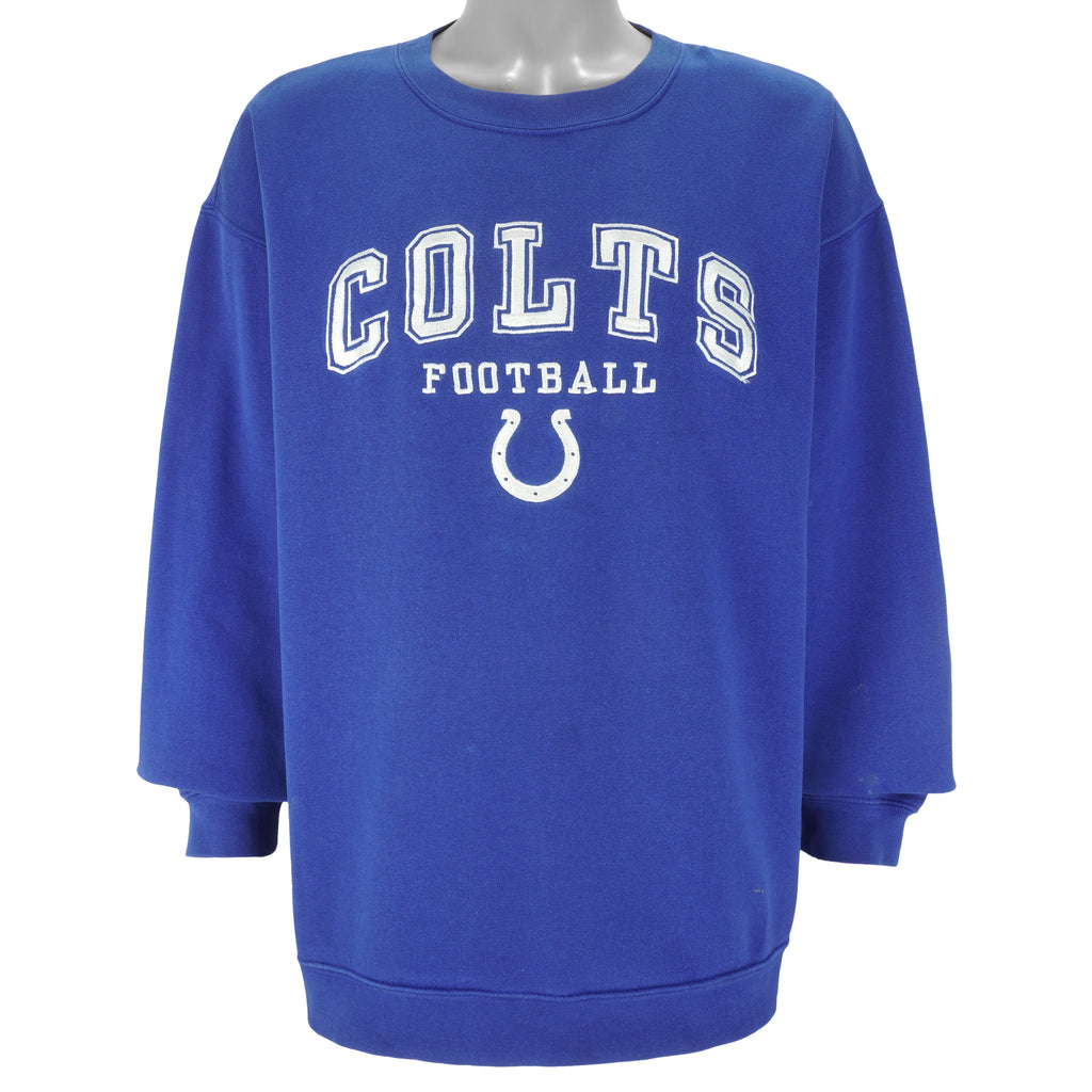 NFL (Reebok) - Indianapolis Colts Embroidered Crew Neck Sweatshirt 1990s X-Large Vintage Retro Football