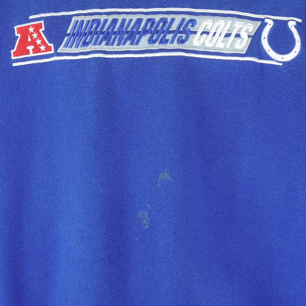 NFL (Team Apparel)- Indianapolis Colts Embroidered Sweatshirt 1990s XX-Large Vintage Retro Football