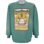 Vintage (American Eagle) - Navajo Territory Crew Neck Sweatshirt 1990s Large Vintage Retro