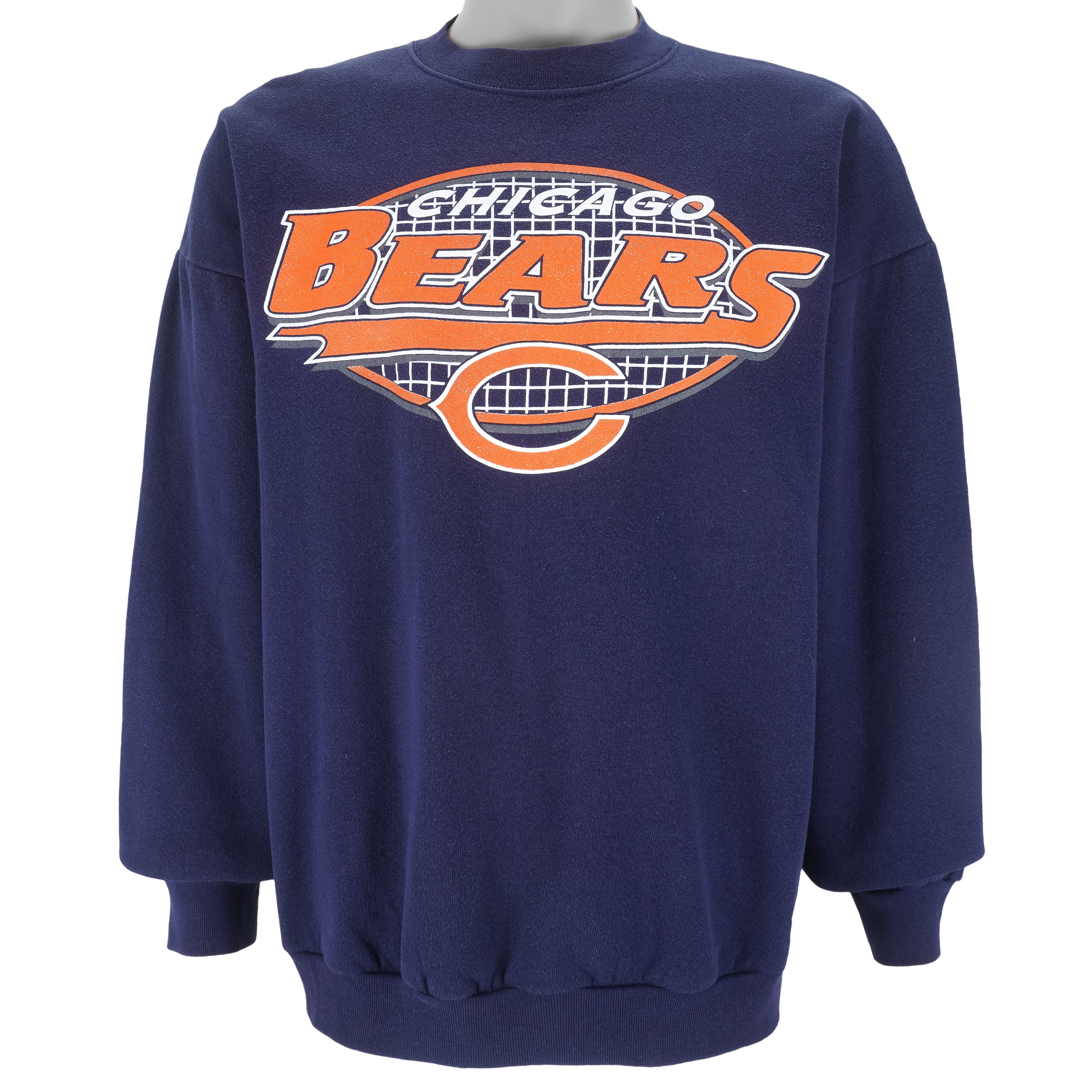NFL (Logo 7) - Chicago Bears Crew Neck Sweatshirt 1990s X-Large Vintage Retro Football