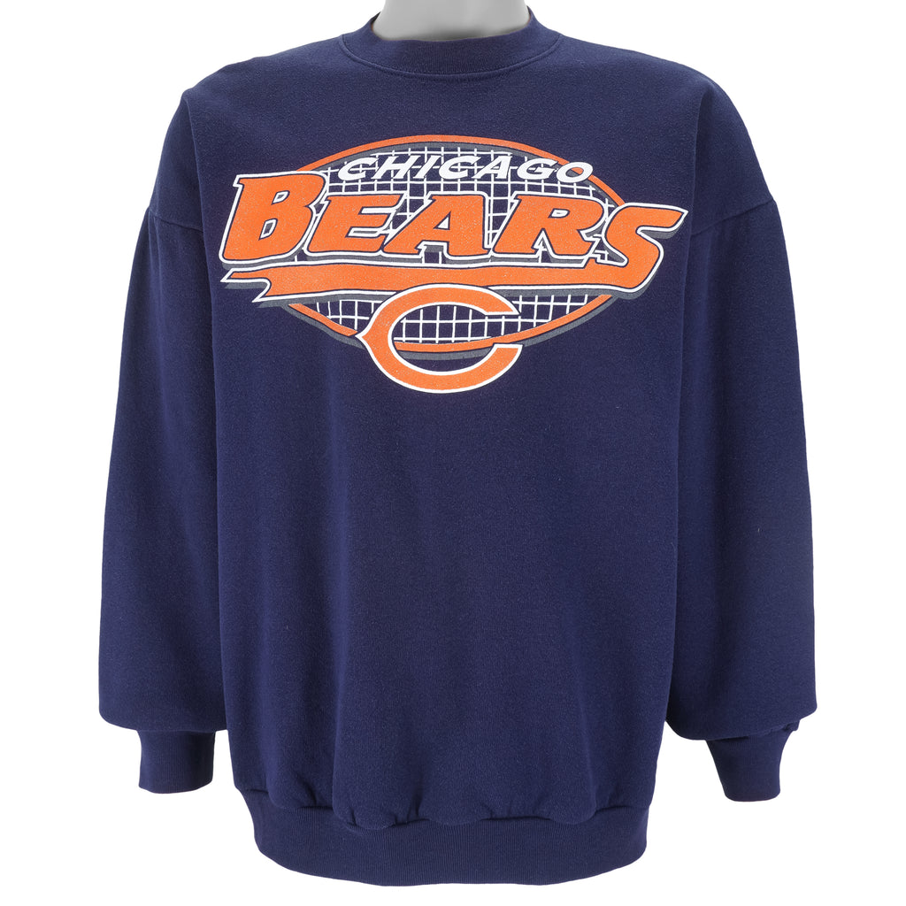 NFL (Logo 7) - Chicago Bears Crew Neck Sweatshirt 1990s X-Large Vintage Retro Football