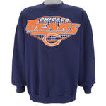 NFL (Logo 7) - Chicago Bears Crew Neck Sweatshirt 1990s X-Large