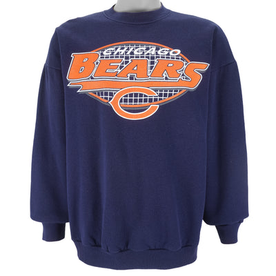 NFL (Logo 7) - Chicago Bears Crew Neck Sweatshirt 1990s X-Large