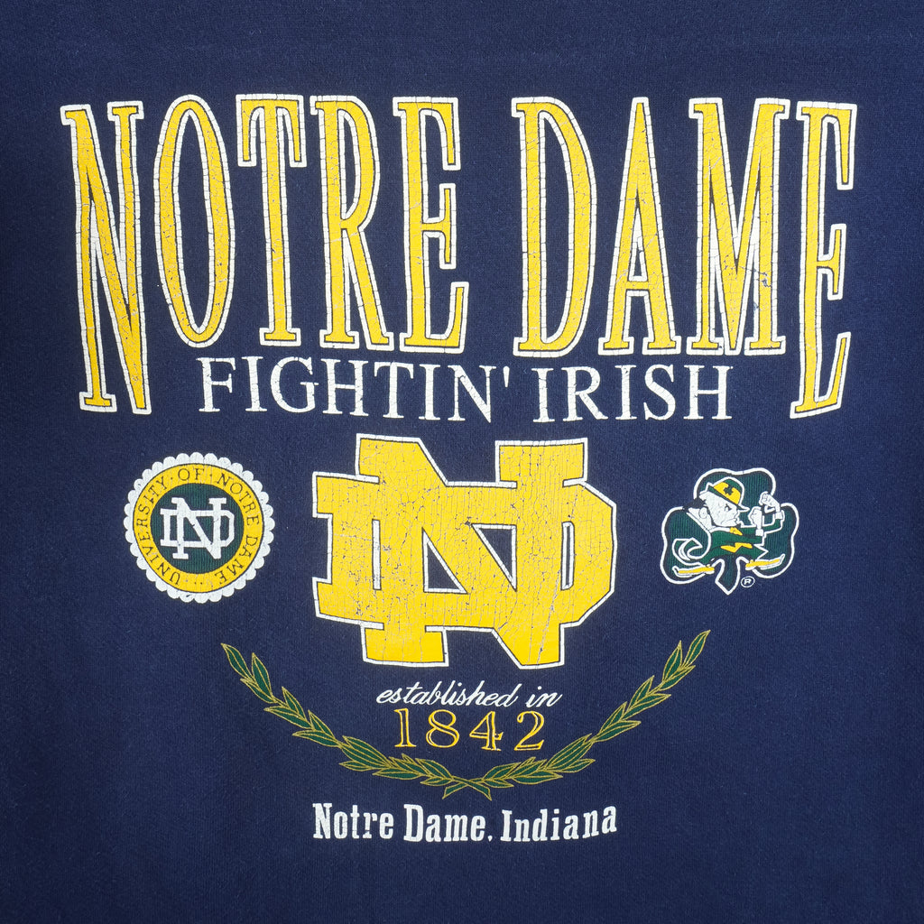 NCAA (Galt) - Notre Dame Fighting Irish Crew Neck Sweatshirt 1990s Large Vintage Retro College