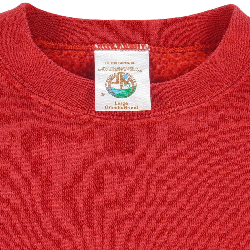 NCAA (PM) - Nebraska Huskers Champs Embroidered Sweatshirt 1997 Large Vintage Retro College