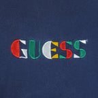 Guess - USA Embroidered Crew Neck Sweatshirt 1990s Large Vintage Retro