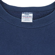 Guess - USA Embroidered Crew Neck Sweatshirt 1990s Large Vintage Retro