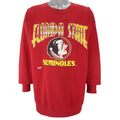 NCAA (Home Team) - Florida State Seminoles Crew Neck Sweatshirt 1990s X-Large Vintage Retro College