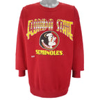 NCAA (Home Team) - Florida State Seminoles Crew Neck Sweatshirt 1990s X-Large Vintage Retro College