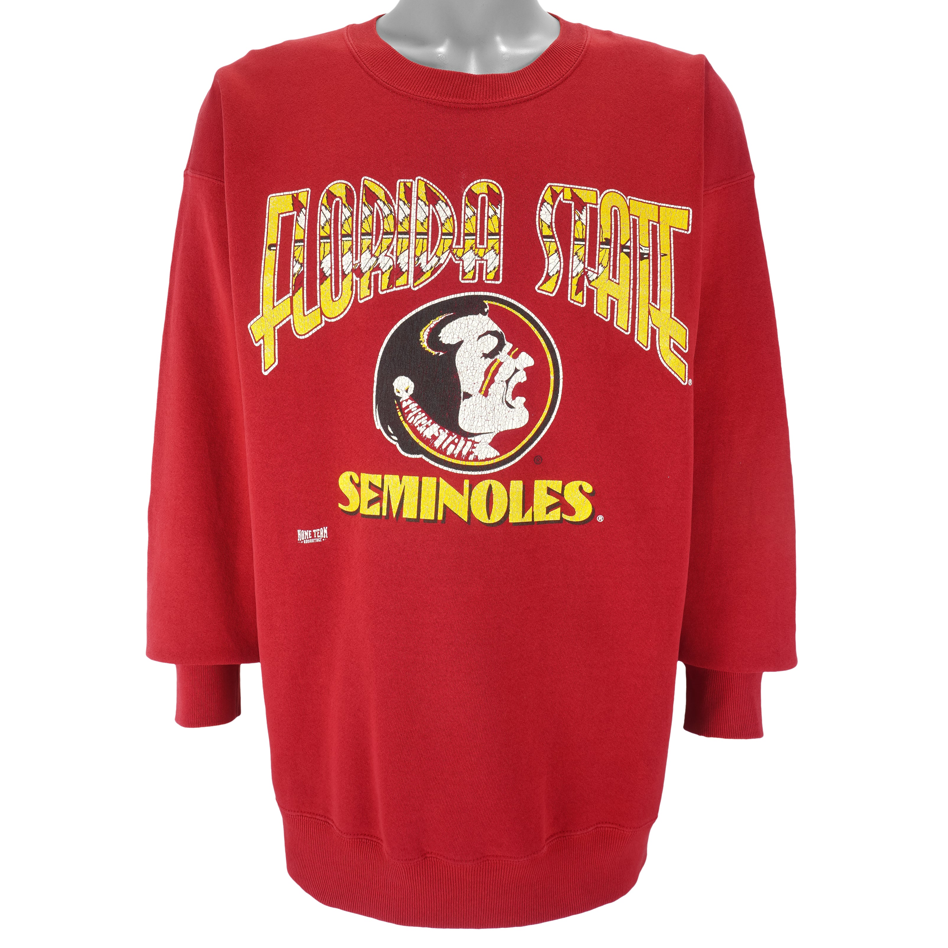 NCAA (Home Team) - Florida State Seminoles Crew Neck Sweatshirt 1990s X-Large Vintage Retro College