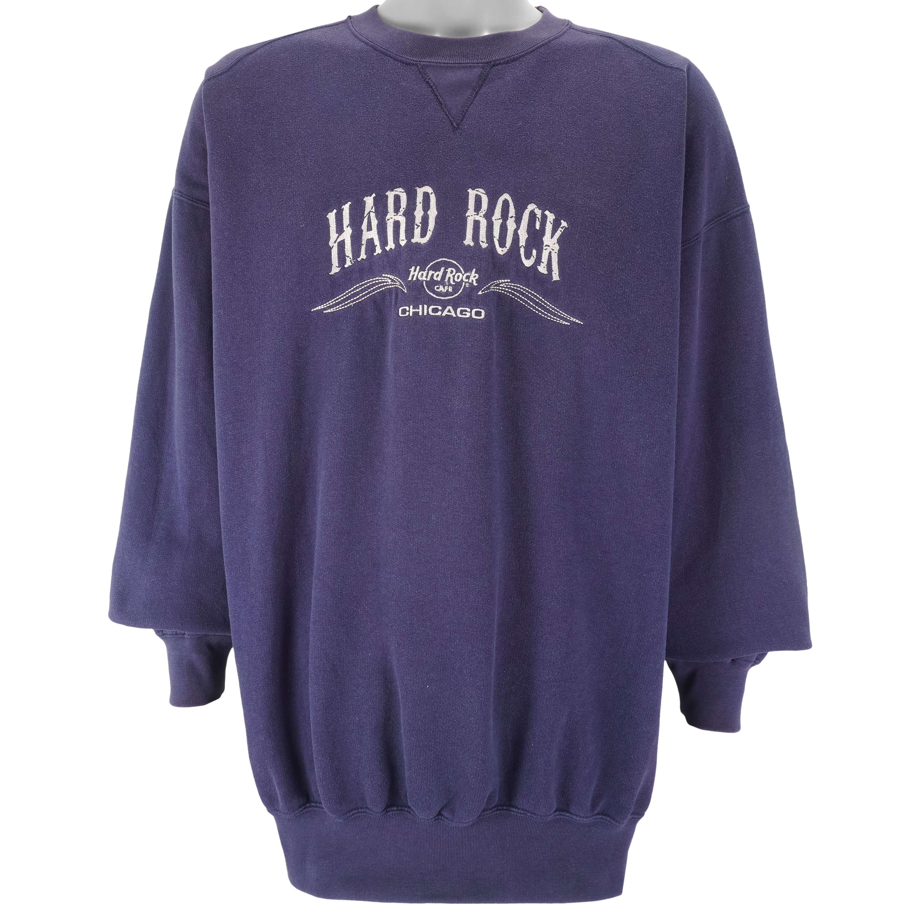 Vintage - Hard Rock Cafe, Chicago Crew Neck Sweatshirt 1990s XX-Large Vintage Retro 
