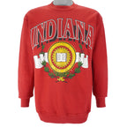 Vintage (Jostens) - Indiana University Crew Neck Sweatshirt 1990s Large Vintage Retro College