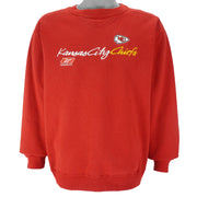 Reebok - NFL Kansas City Chiefs Embroidered Sweatshirt 1990s Medium Vintage Retro Football