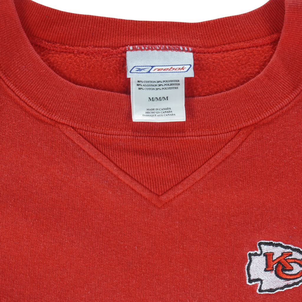 Reebok - NFL Kansas City Chiefs Embroidered Sweatshirt 1990s Medium Vintage Retro Football