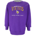 NFL - Minnesota Vikings Embroidered Sweatshirt 1990s Large Vintage Retro Football