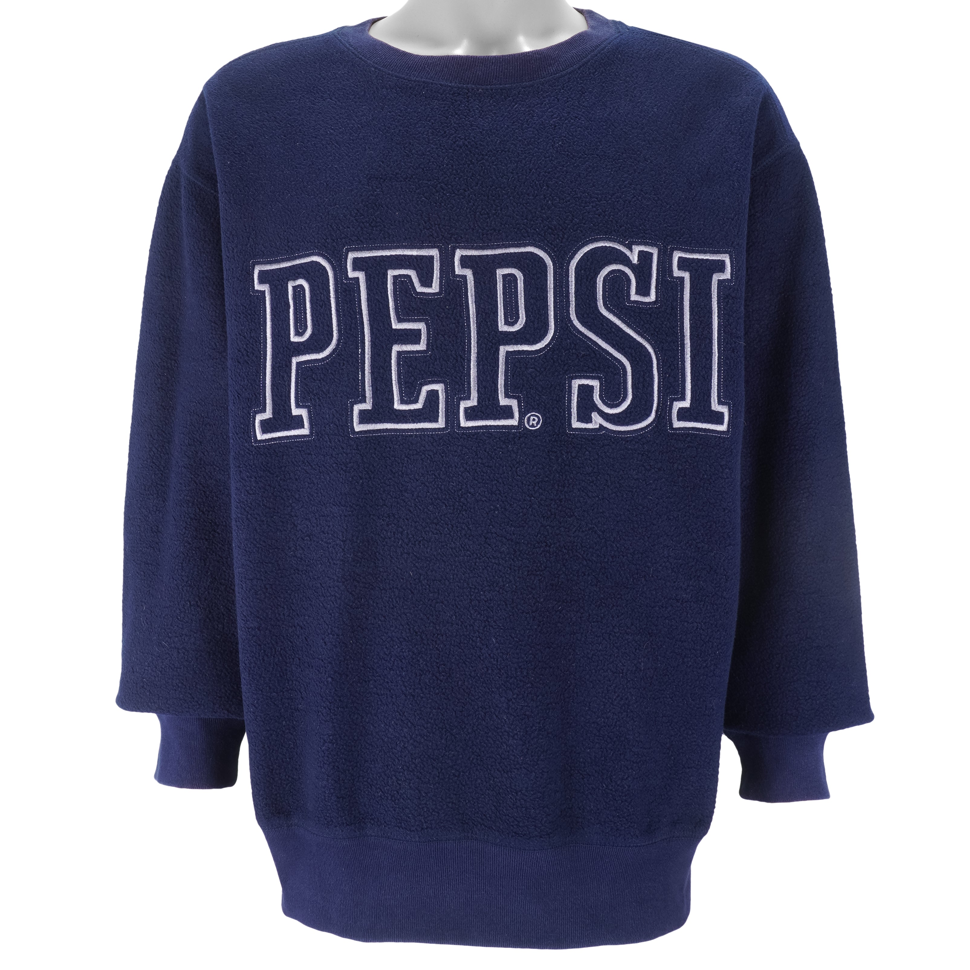 Vintage - Pepsi Embroidered Crew Neck Sweatshirt 1990s XX-Large Vintage Retro