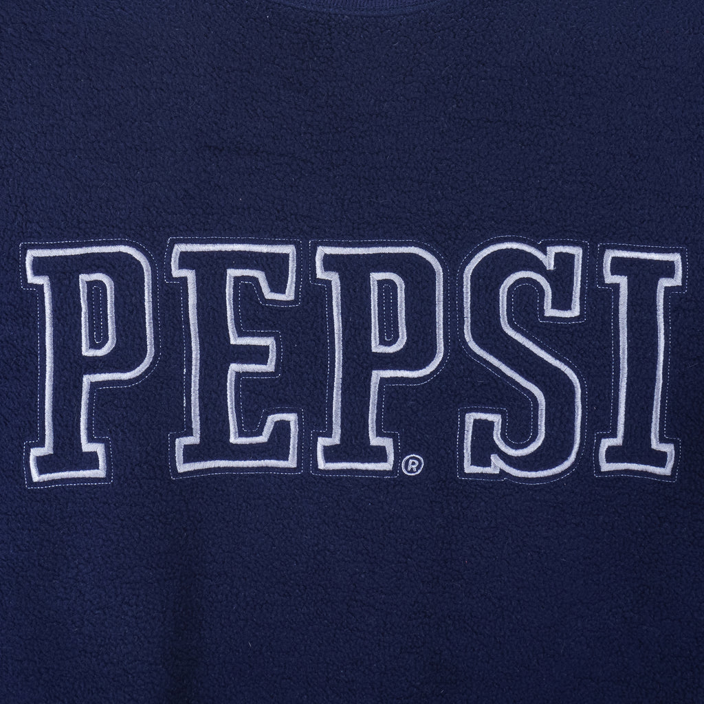 Vintage - Pepsi Embroidered Crew Neck Sweatshirt 1990s XX-Large Vintage Retro