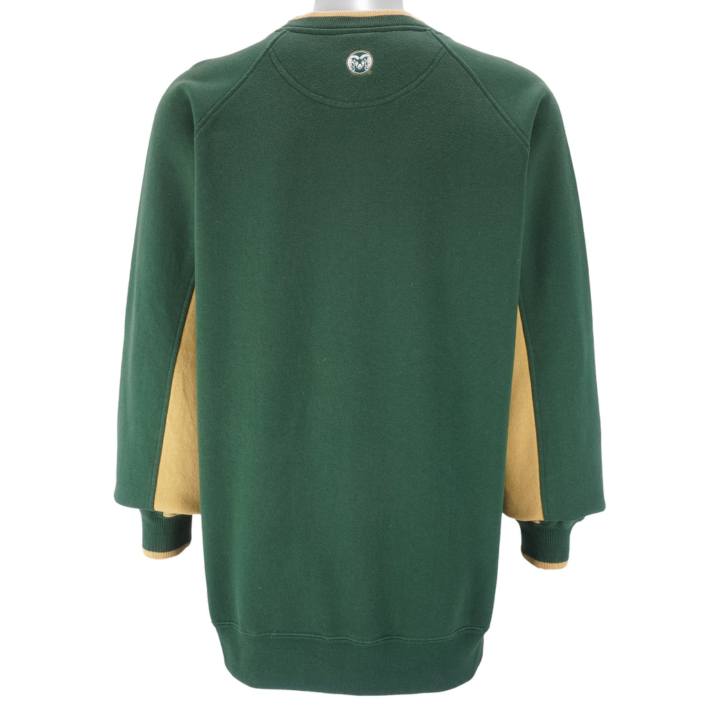 NCAA (VF Image Wear) - Rams CSU Crew Neck Sweatshirt 1990s Large Vintage Retro College