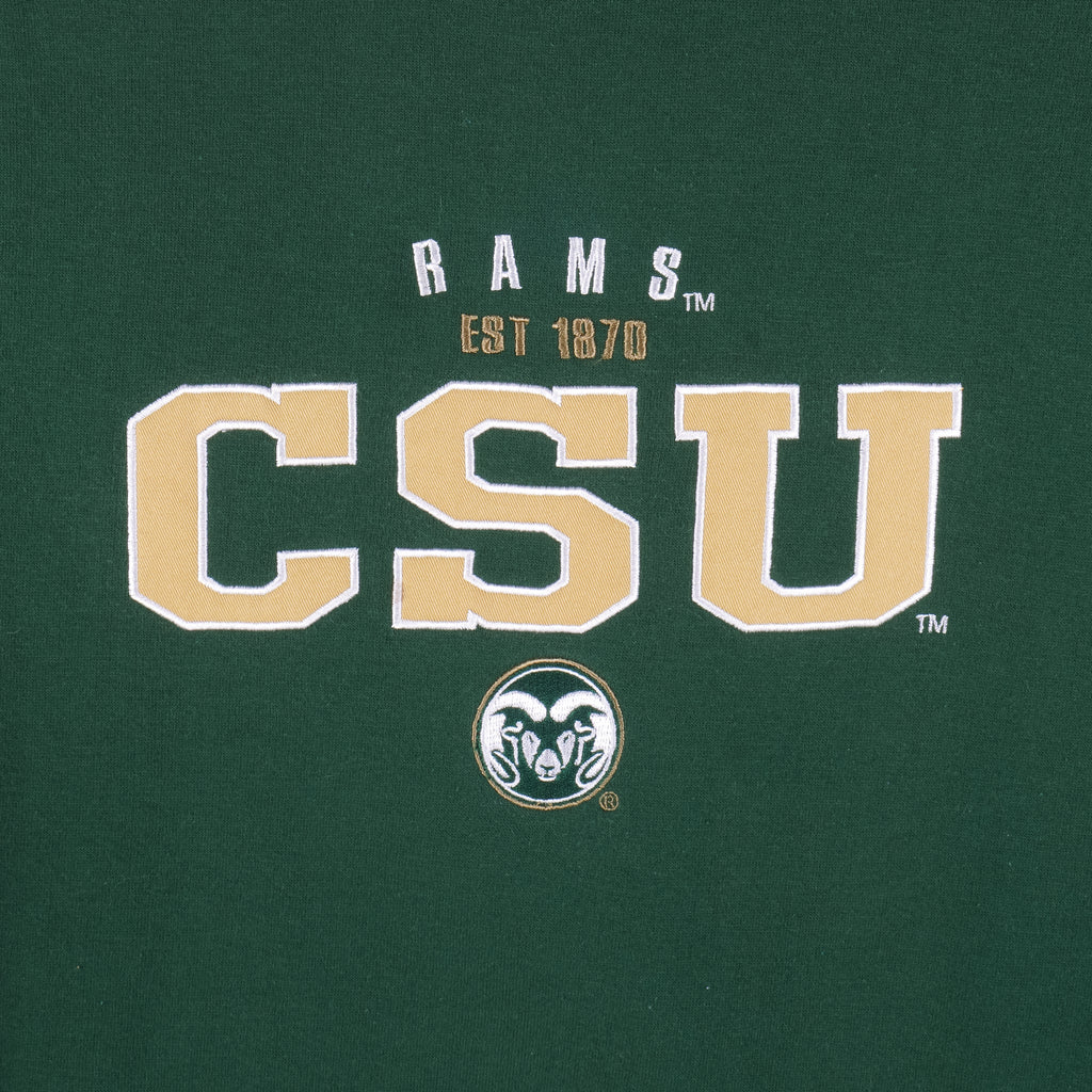 NCAA (VF Image Wear) - Rams CSU Crew Neck Sweatshirt 1990s Large Vintage Retro College