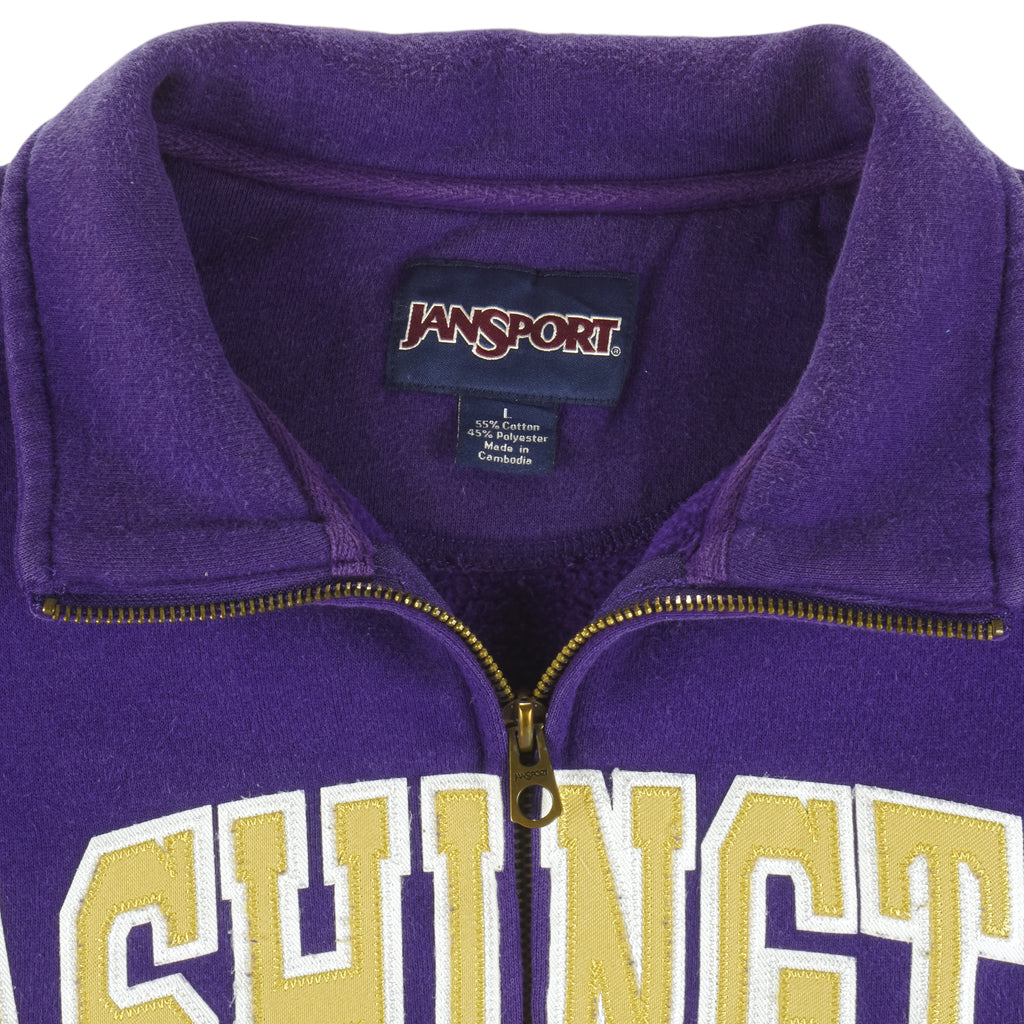 NCAA (Jan Sport) - Washington Huskies Embroidered Sweatshirt 1990s Large Vintage Retro College