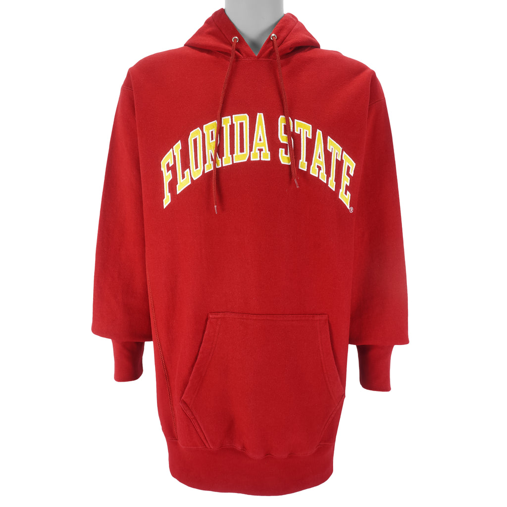 NCAA (Steve & Barry's) - Florida State Seminoles Hooded Sweatshirt 1990s Large Vintage Retro College