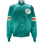 Starter - Miami Dolphins Embroidered Satin Jacket 1980s Large