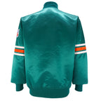 Starter - Miami Dolphins Embroidered Satin Jacket 1980s Large Vintage Retro Football