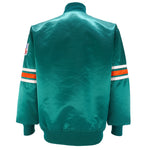 Starter - Miami Dolphins Embroidered Satin Jacket 1980s Large Vintage Retro Football