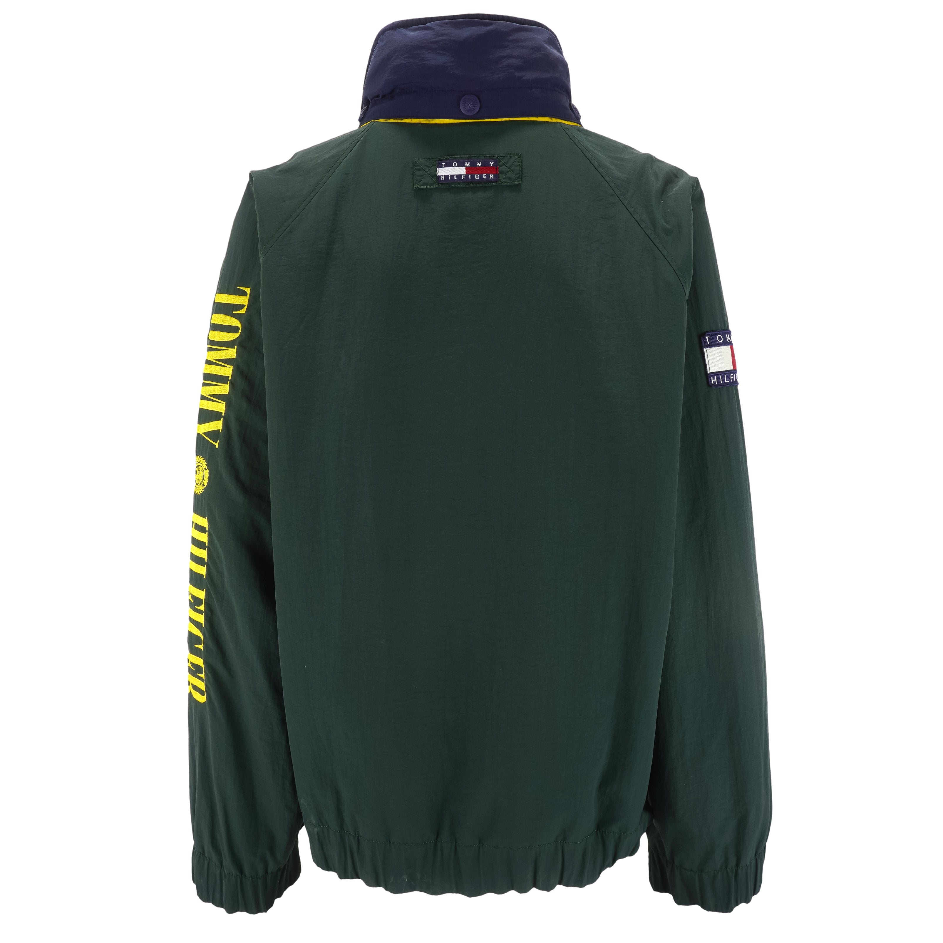 Tommy Hilfiger - Zip-Up Embroidered Jacket 1990s X-Large Vintage Retro